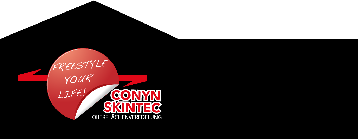 Conyn Skintec aus Wuppertal bietet hochwertige Oberflächenveredelung mit Wassertransferdruck. 